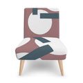Intersect - Dusky pink, white, teal