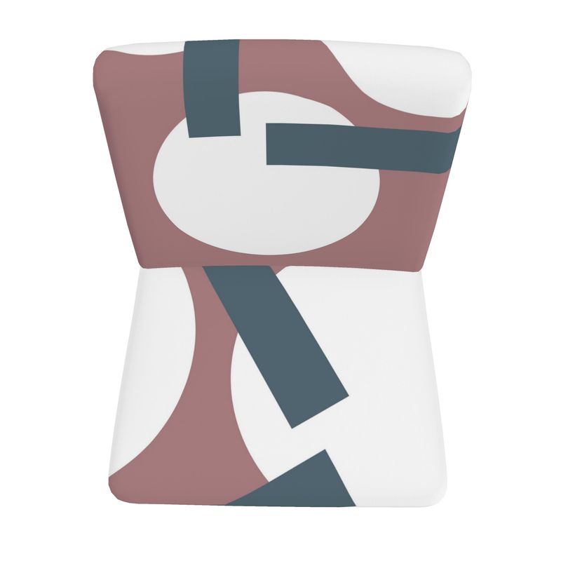 Intersect - Dusky pink, white, teal