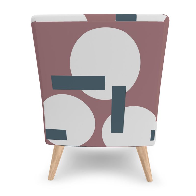 Intersect - Dusky pink, white, teal