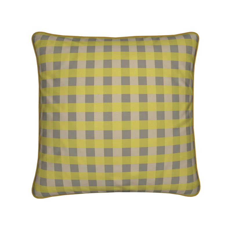Gingham Handmade Cushion