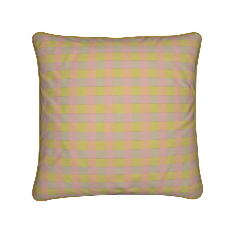 Gingham Handmade Cushion