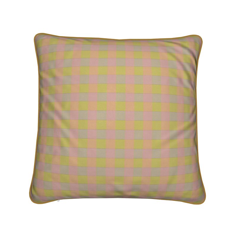 Gingham Handmade Cushion