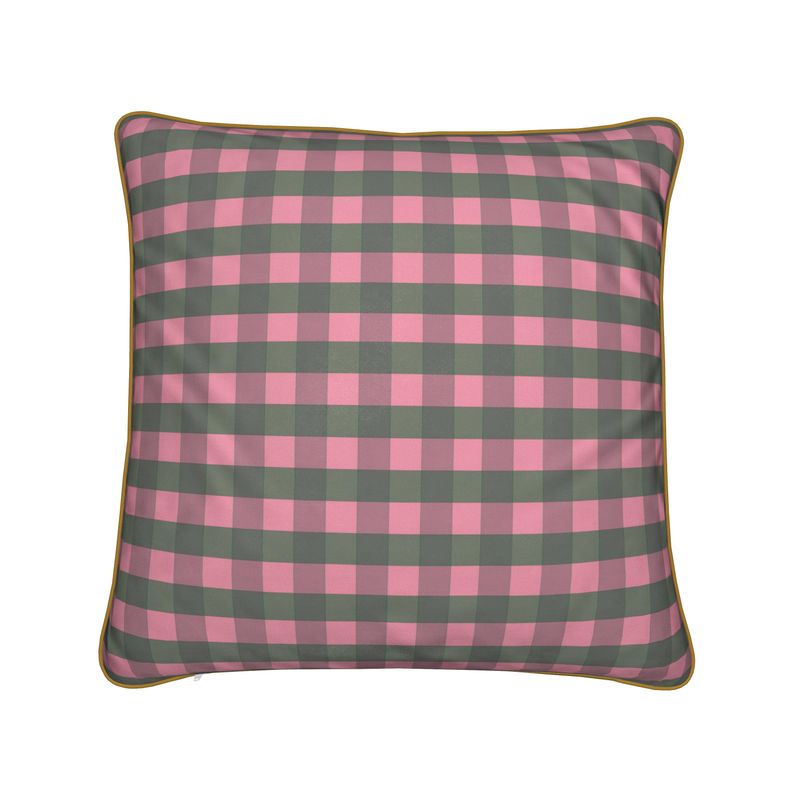 Gingham Handmade Cushion