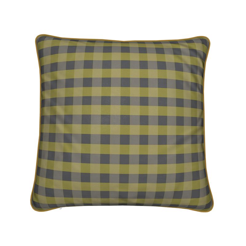 Gingham Handmade Cushion