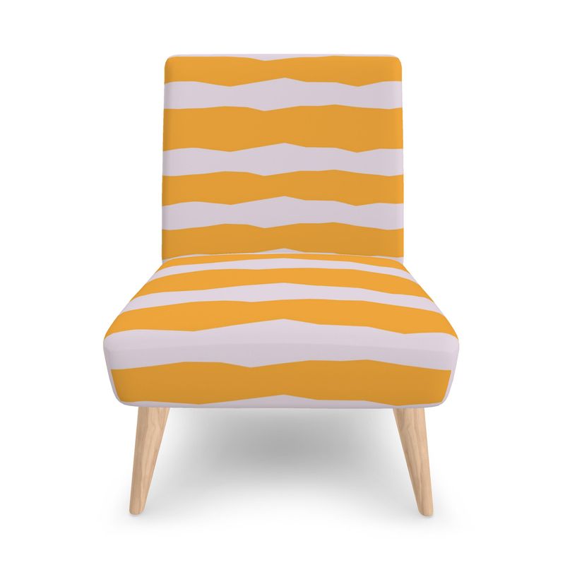 Stripes - Pause. pink yellow front view