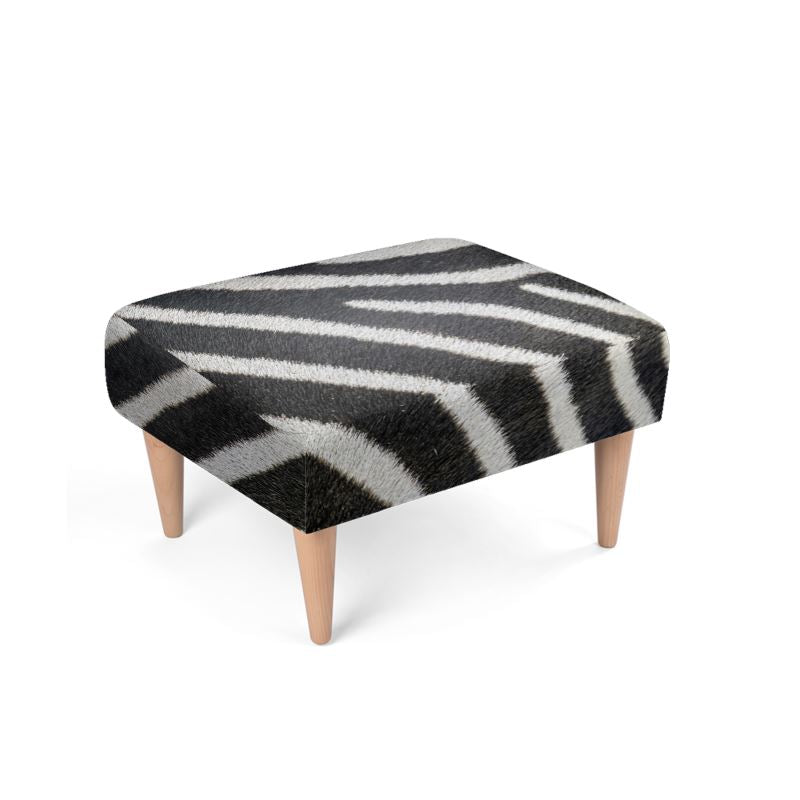 Zebra Footstool