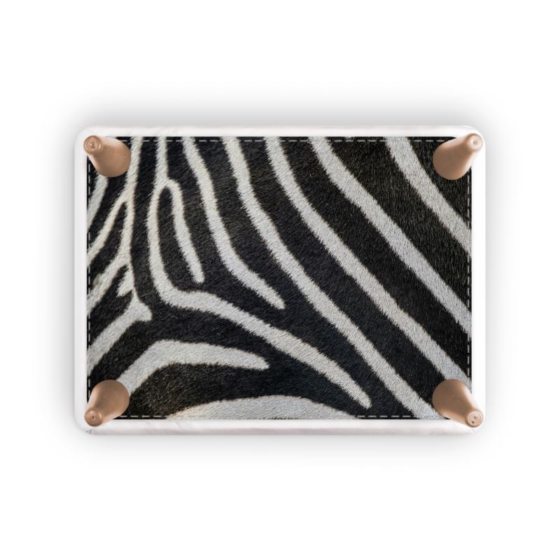 Zebra Footstool